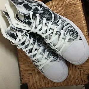 Raad Shop size 12 grey Skull high top sneakers